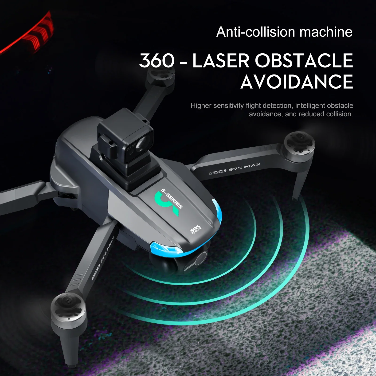 NOWOŚĆ S9S MAX MINI Drone 4K 2 – Drone Gimbal Case recenzja i cena